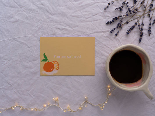 'You are so loved' Positive Affirmation Card