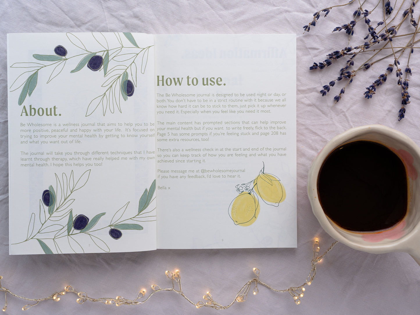 Be Wholesome Wellness Journal - 10% of profits donated to Mind