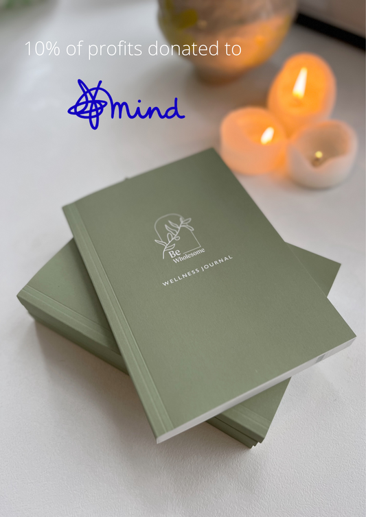 Donating 10% of profits from the Be Wholesome wellness journal to Mind Charity, who are fighting mental health